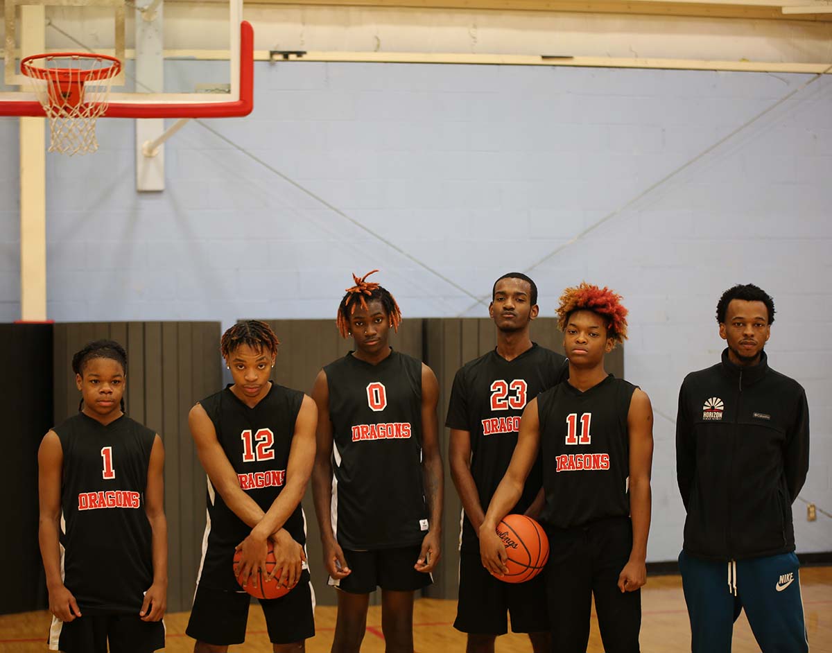 Horizon Science Academy Cleveland High Students in a science fair.